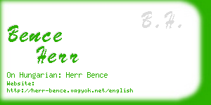 bence herr business card